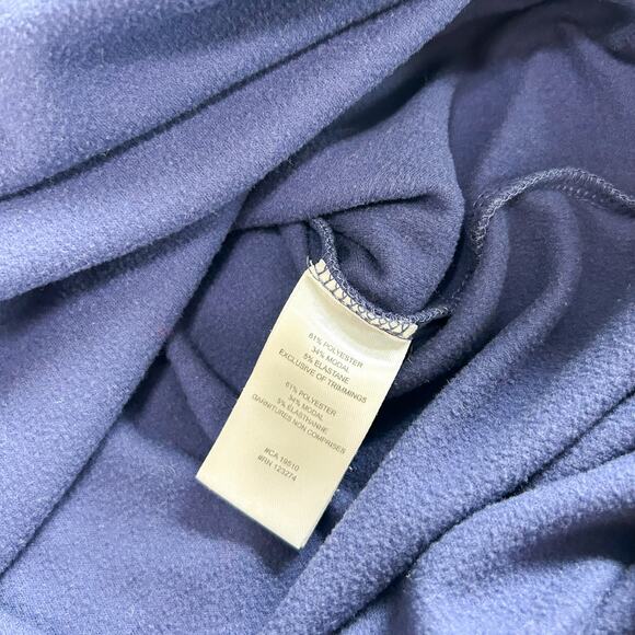 Lole Calm Long Sleeve Tunic Dress Blue Cowl Neck Lounge Athleisure EUC Sz Large - Picture 5 of 5